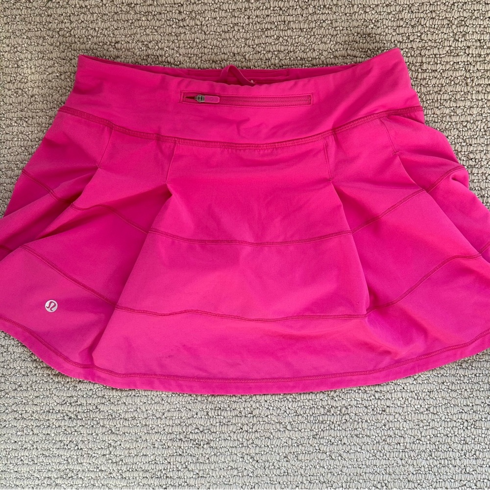 Lululemon Sonic Pink Pace Rival Mid-Rise Skirt Long